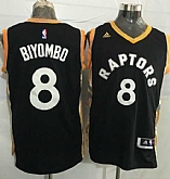 Toronto Raptors #8 Bismack Biyombo Black Gold Stitched NBA Jersey,baseball caps,new era cap wholesale,wholesale hats